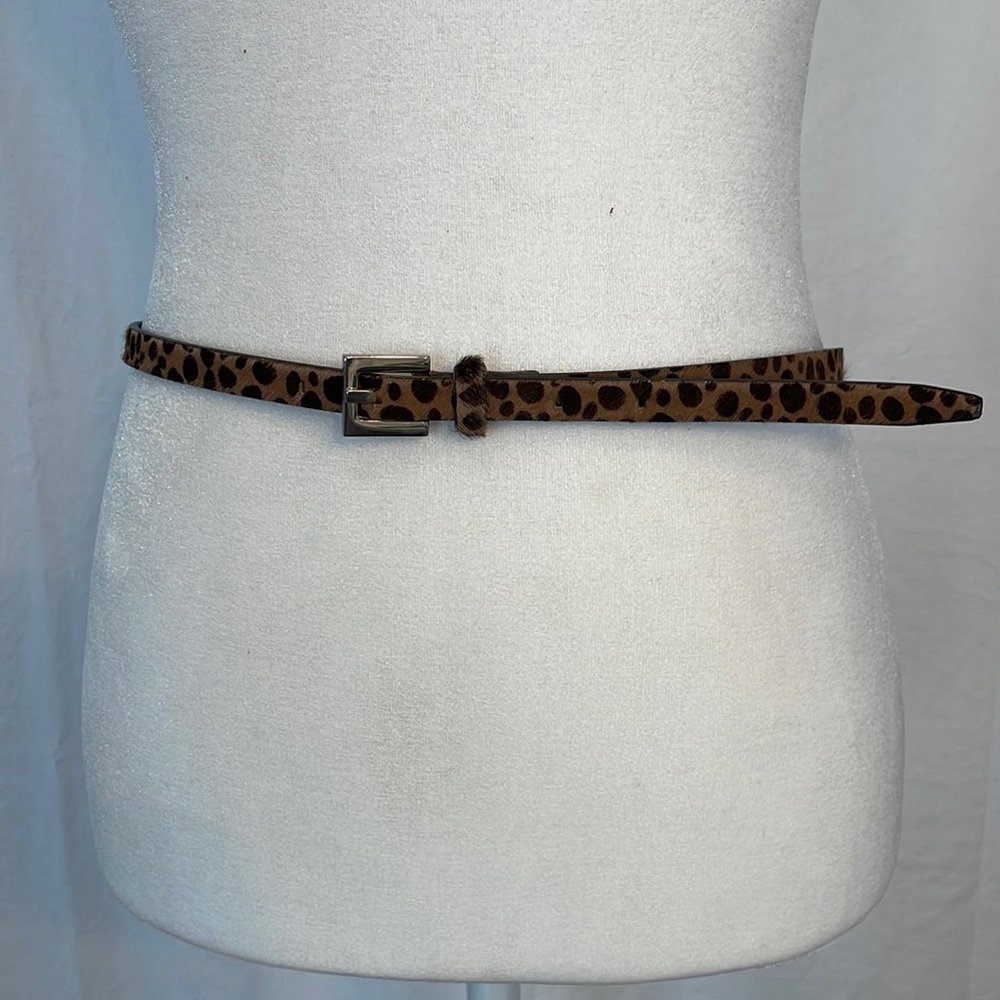 Ann Taylor leather and hide belt.